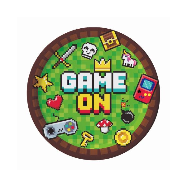 Godan Talerzyki papierowe Game ON, 6 szt