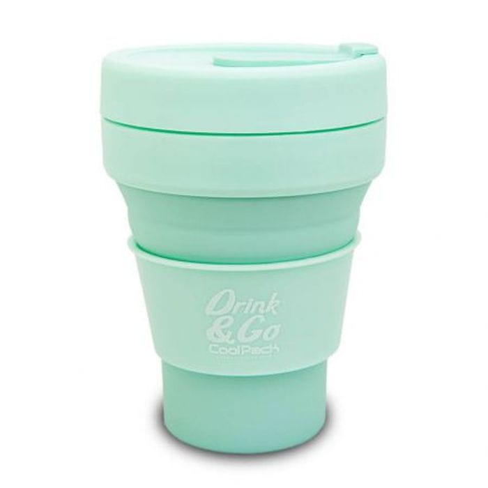 COOLPACK - KUBEK SILIKONOWY - 355 ml - PASTEL / POWDER MINT