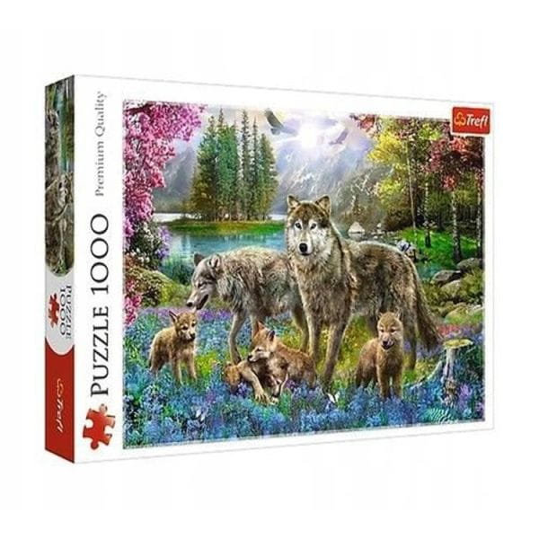 Puzzle 1000 el. WILCZA RODZINA Trefl