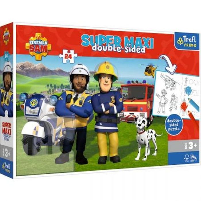 Puzzle 24 Maxi Double Side Strażak Sam