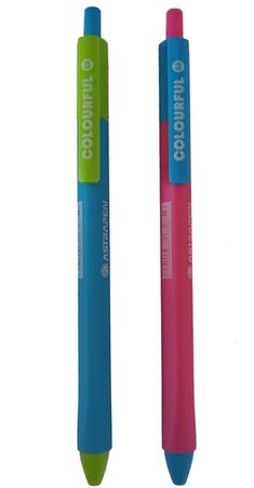 Długopis automatyczny trójkątny Colorful 0.6 mm Astra Pen, display 36