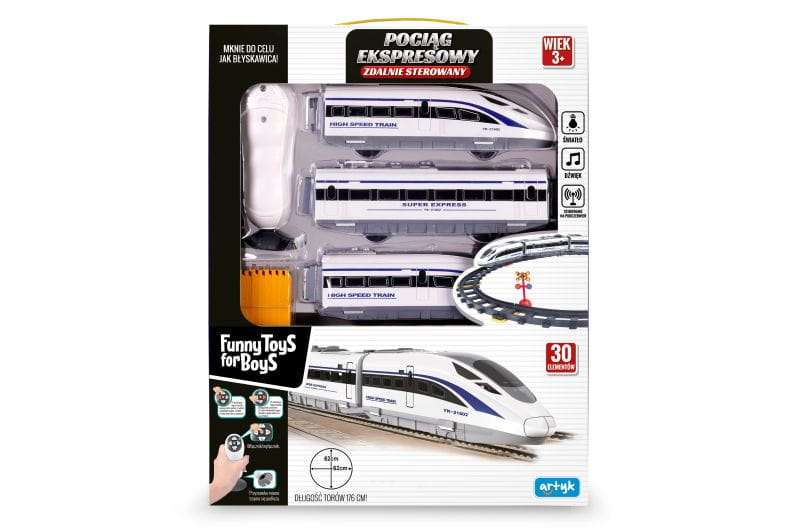 POCIĄG EKSPRESOWY NA PILOTA 30 EL. TOYS FOR BOYS