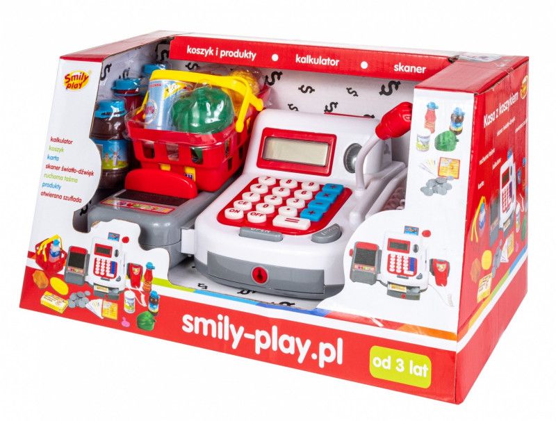 KASA Z KOSZYKIEM na zakupy SMILY PLAY
