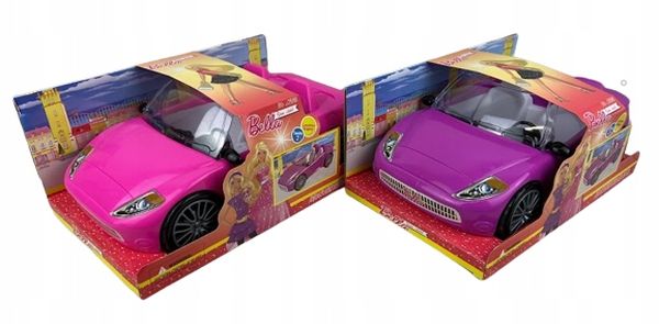 AUTO DLA LALEK sportowe 2 odcienie różu mix kabriolet