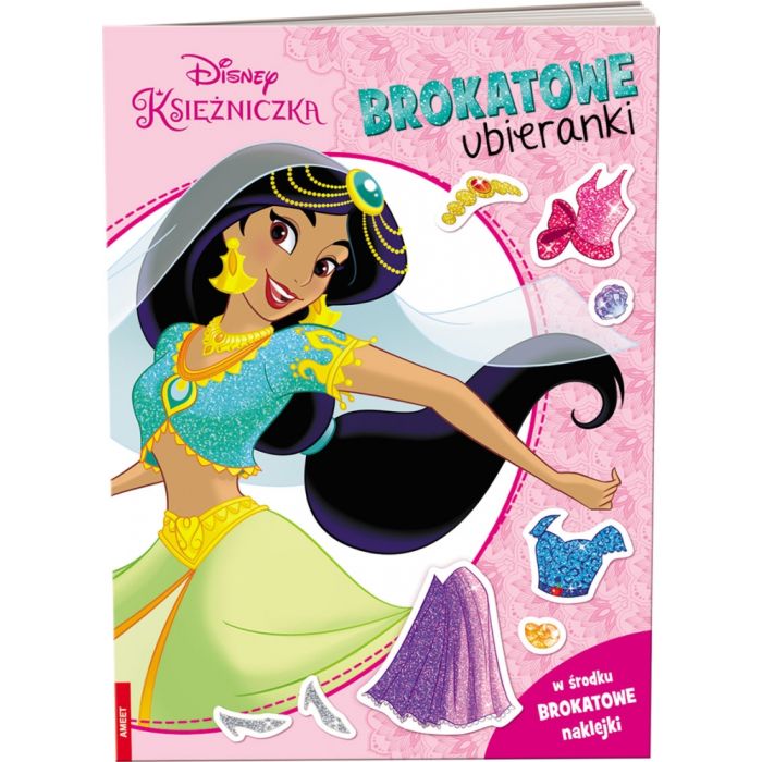 Disney księżniczka. Brokatowe ubieranki