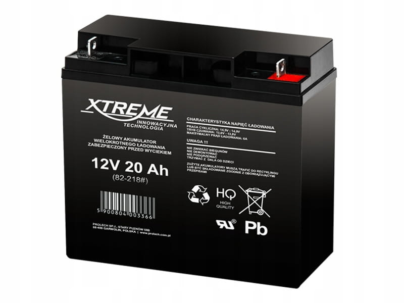 XTREME Akumulator żelowy 12V 20Ah 82-218 - Henryx24