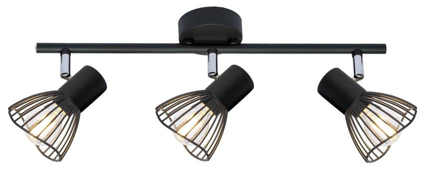 LAMPA ŚCIENNA FLY LISTWA E14 CZARNY