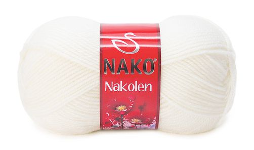 włóczka NAKOLEN kol.208 / biały .