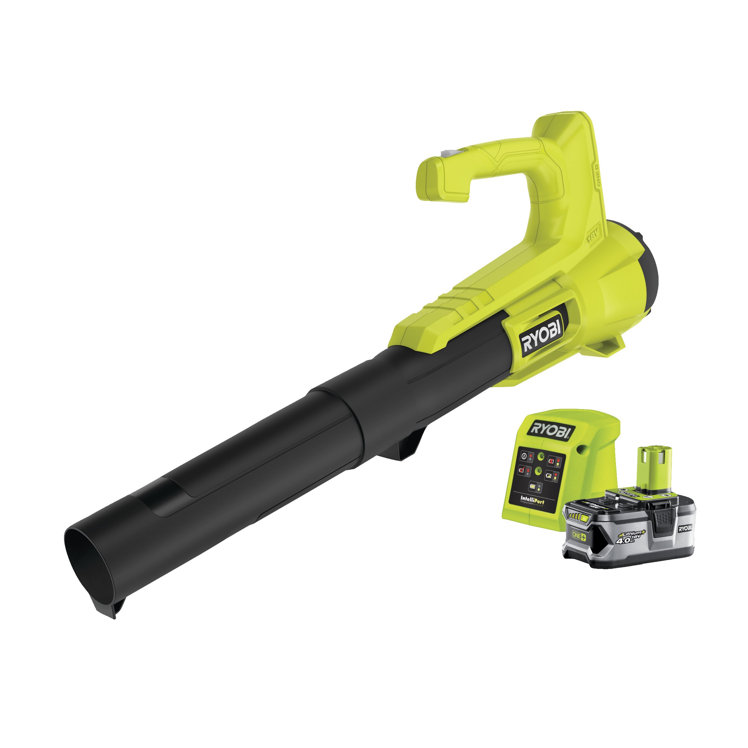 Dmuchawa 18V ONE+ w zestawie z akumulatorem 4.0 Ah i ładowarką