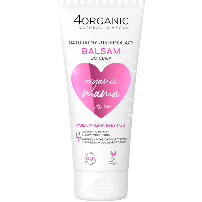 4Organic Naturalny ujędrniający balsam do ciała Organic Mama 200 ml