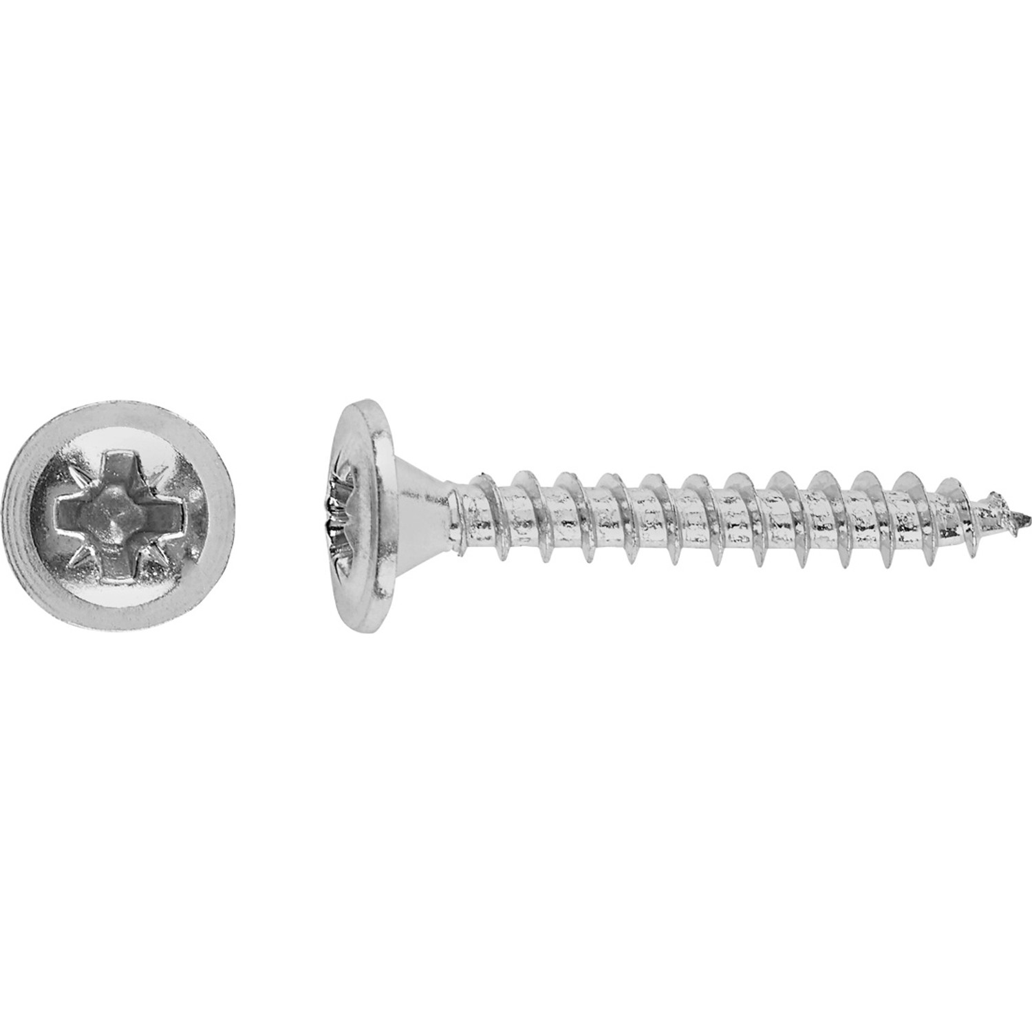 LUX Wkręt do drewna z łbem płaskim 3,5 mm x 25 mm ocynkowany 30 szt