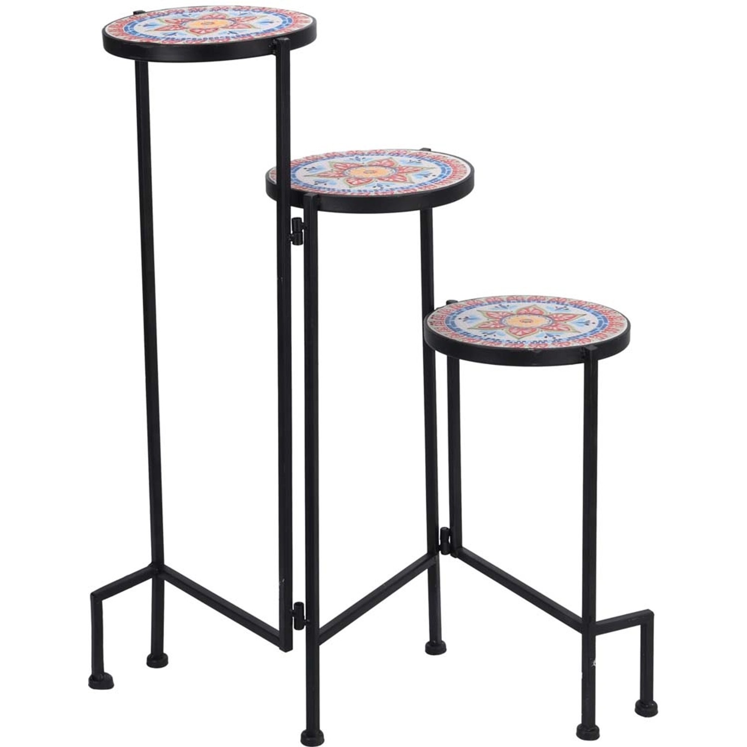 Kwietnik stojący Mozaika 3 częściowy - śr. 22 cm