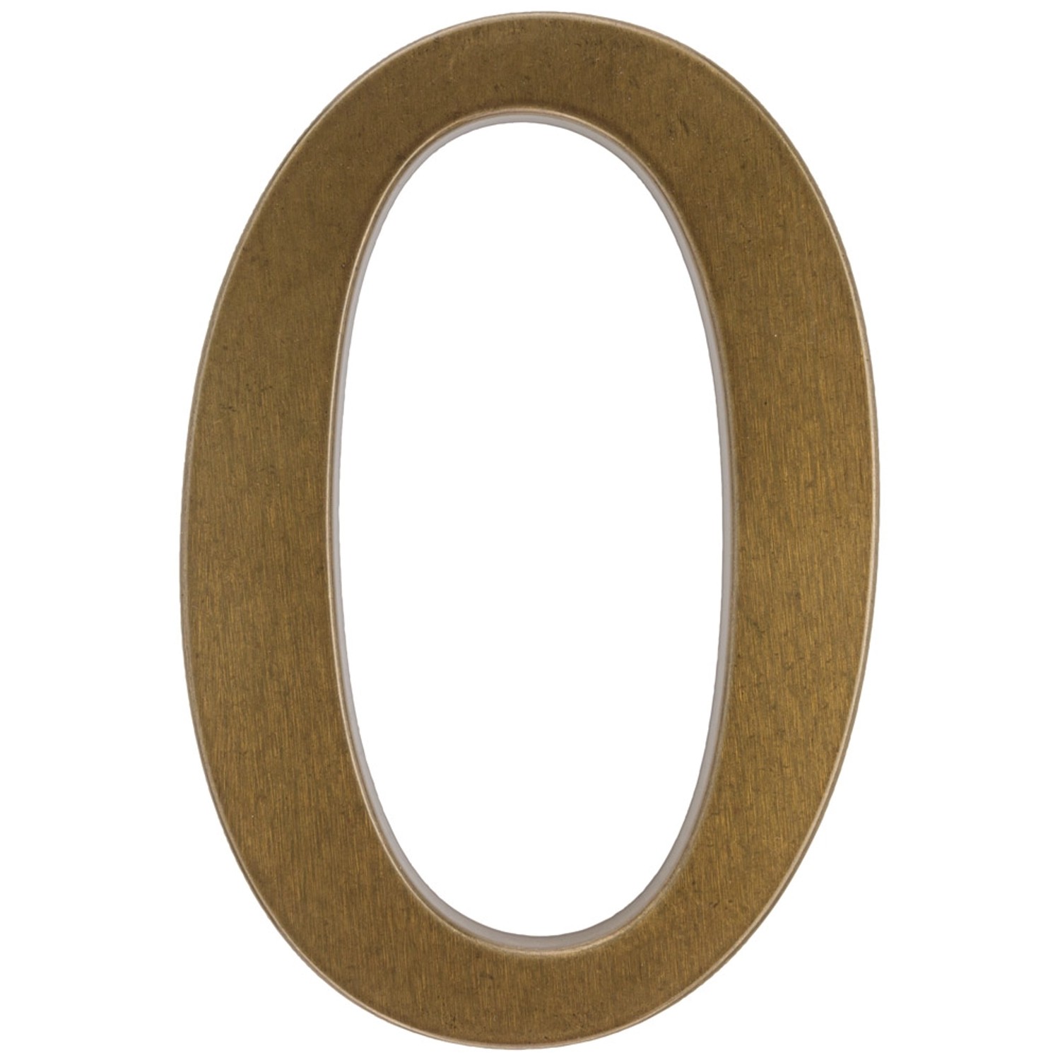 Metro Cyfra 0 aluminiowa brązowa wys. 19cm
