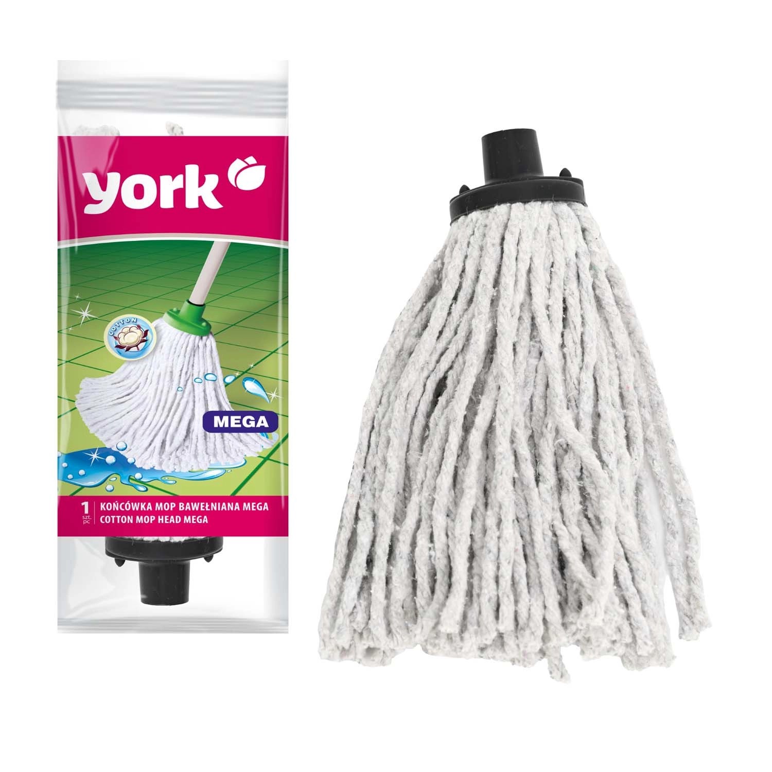York Zapas do mopa sznurkowego bawełniany MEGA