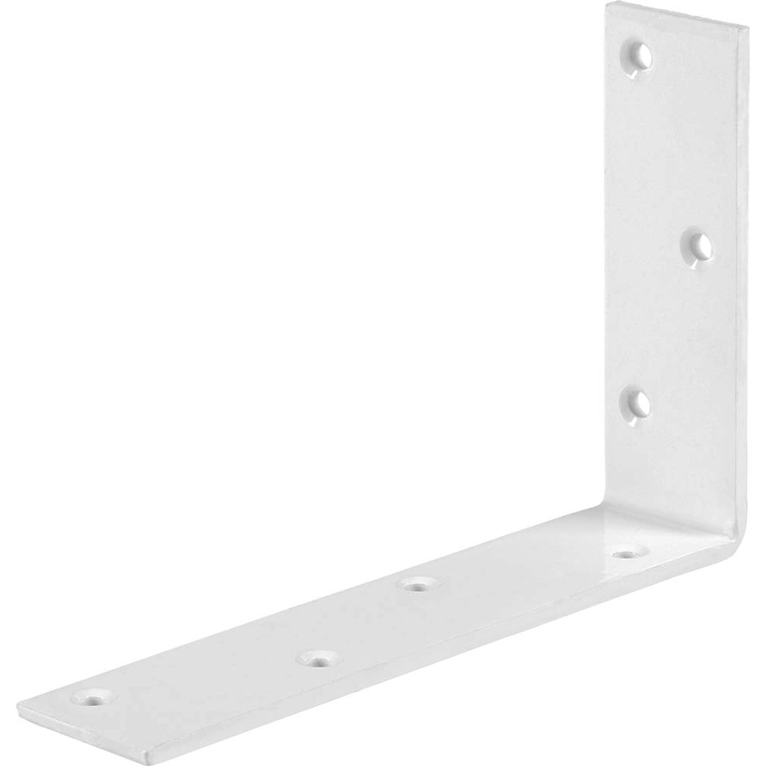 Kątownik konstrukcyjny 180 mm / 120 mm x 40 mm biały powleczony proszkowo