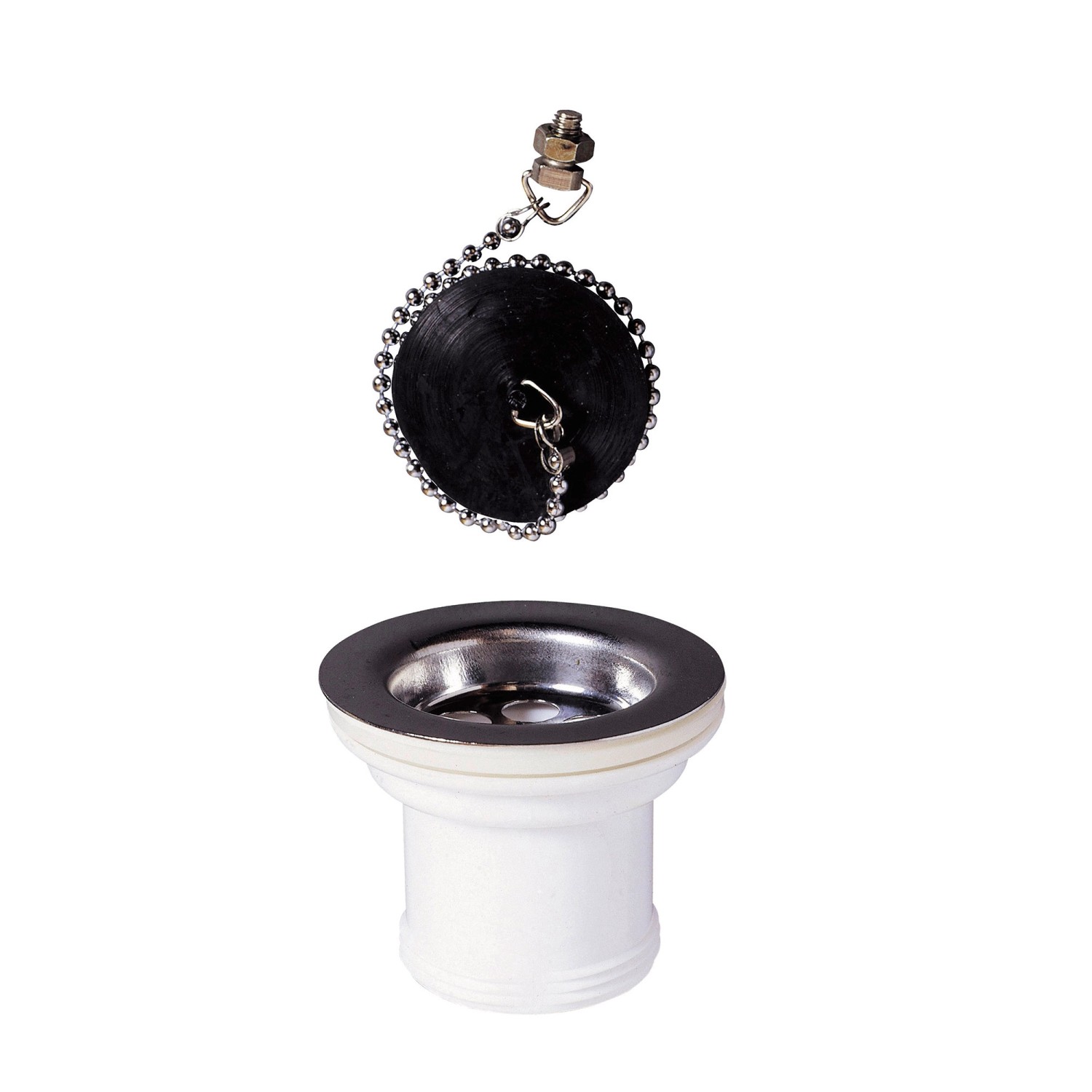 Wirquin Spust zlewozmywaka 1 1/2" z korkiem