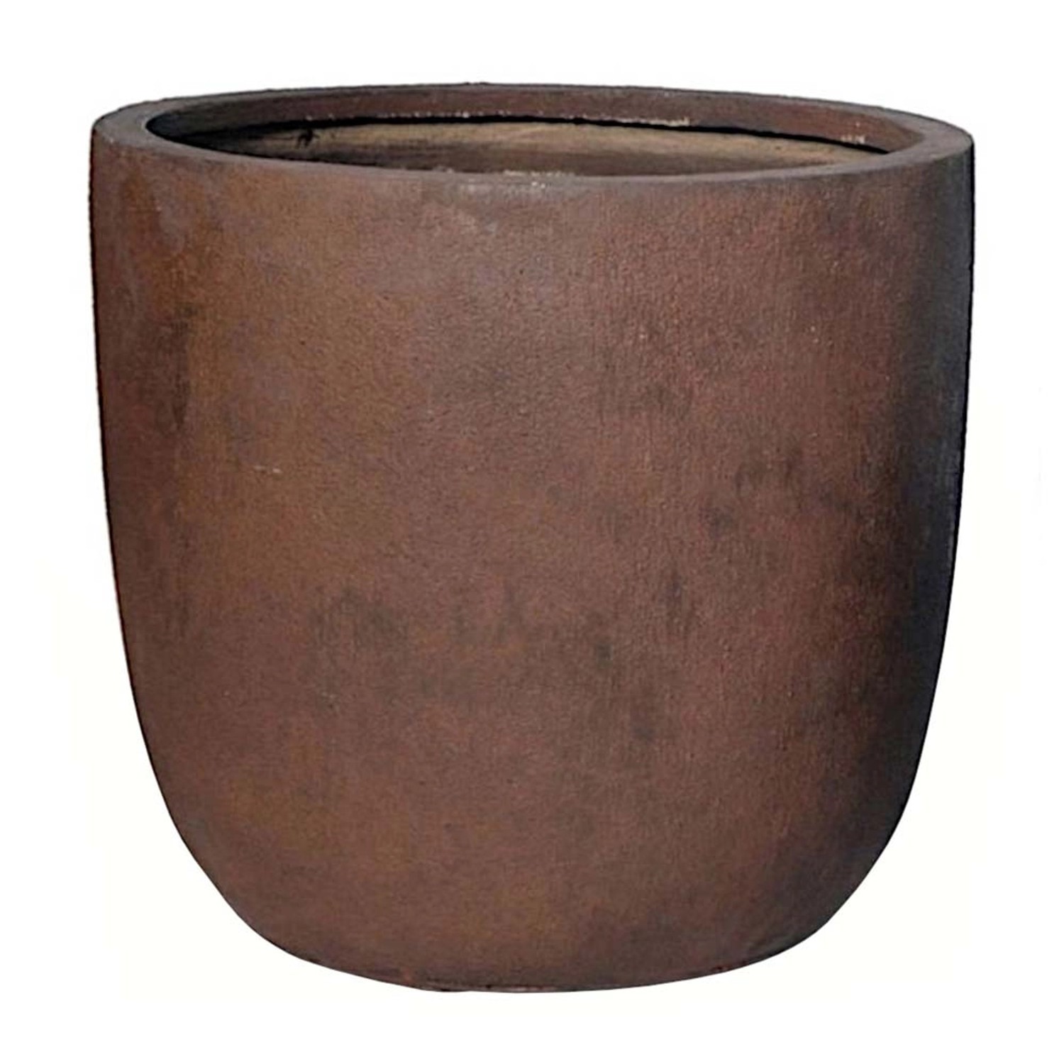 Donica clayfibre Texas egg rdzawa - 39 x 38 cm