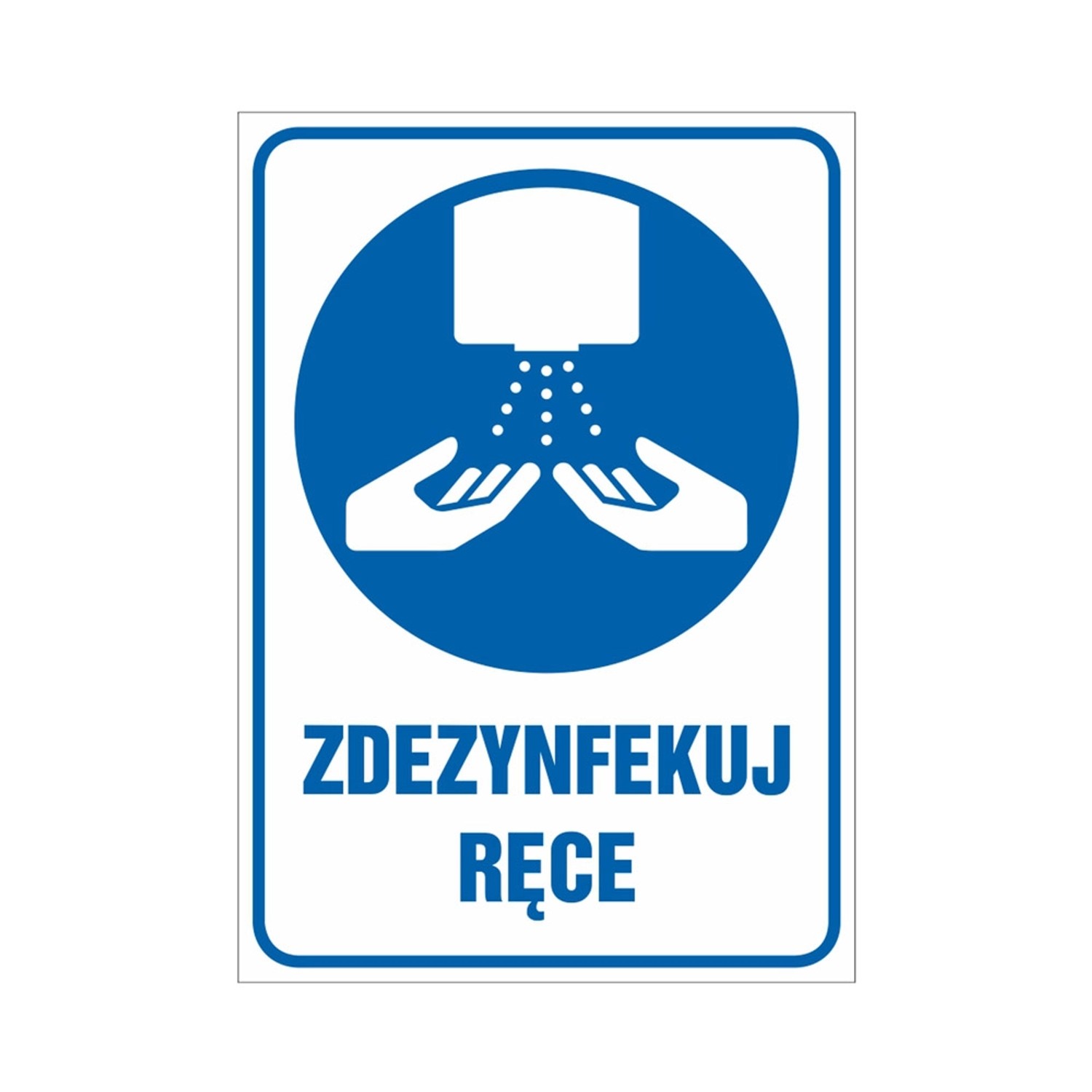 Metro Oznaczenie Zdezynfekuj ręce
