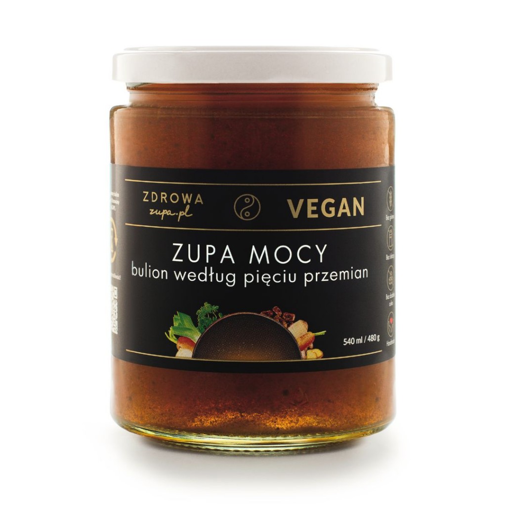 Zupa mocy wegańska gotowana według 5 przemian 540 ml