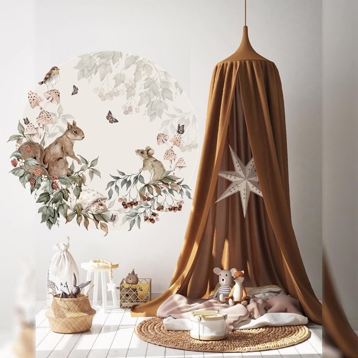 Naklejka Koło Tiny Forest 140 cm
