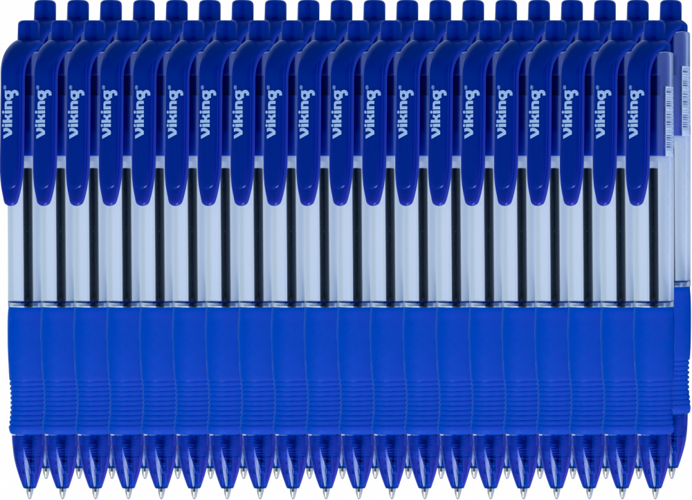 50x Długopis automatyczny Viking, Comfort RT-M, 1mm, niebieski