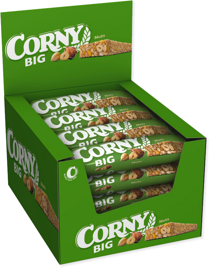 24x Baton zbożowy Corny Big z orzechami laskowymi, 50g