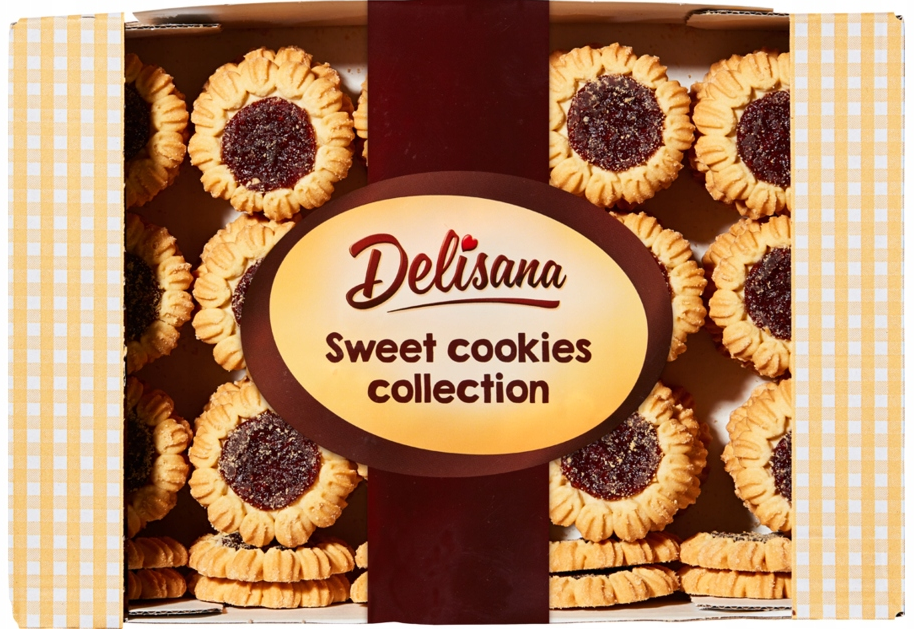 Ciastka Delicpol Delisana Margaretki, wiśniowy, 1kg