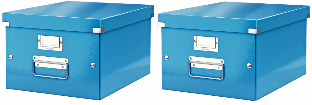 2x pudło uniwersalne Leitz Click&Store Wow, A4, niebieski