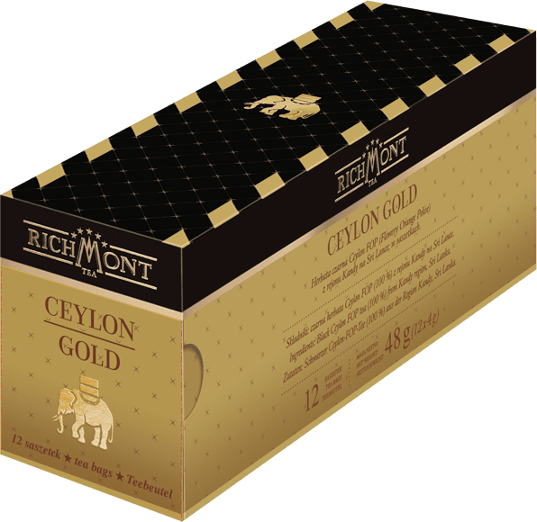 Herbata czarna w torebkach Richmont Ceylon Gold, 12 sztuk x 4g