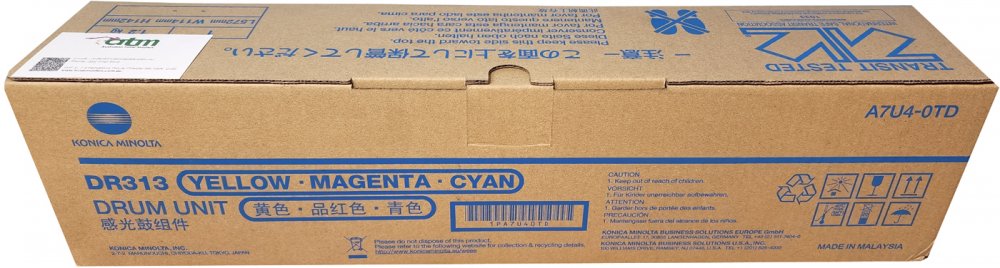 Bęben Konica Minolta DR-313, 55000 stron, CMY (cyan, magenta, yellow)