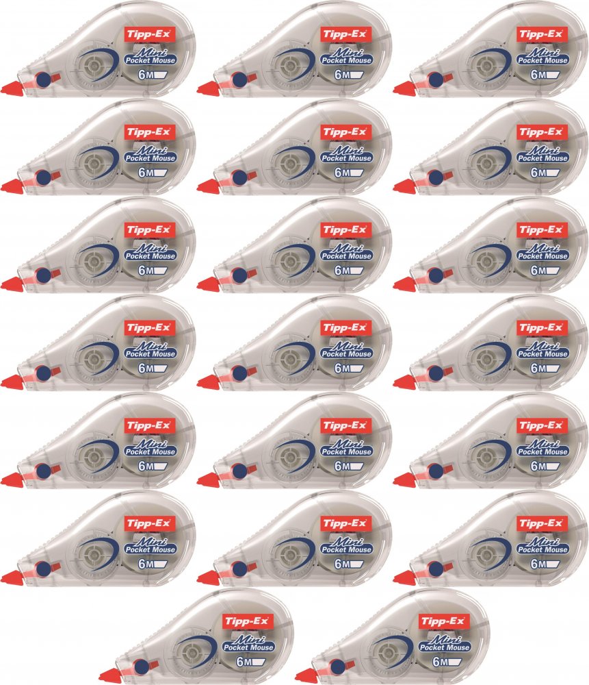 20x Korektor w taśmie Tipp-Ex Mini Pocket Mouse, 5mmx6m