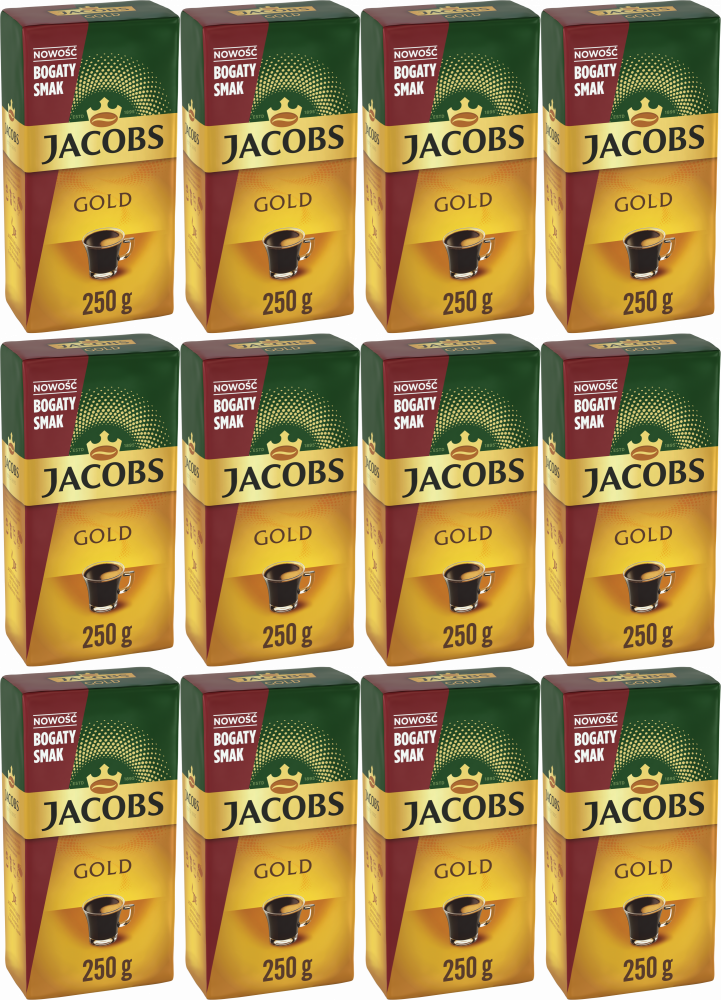 12x Kawa mielona Jacobs Gold, 250g