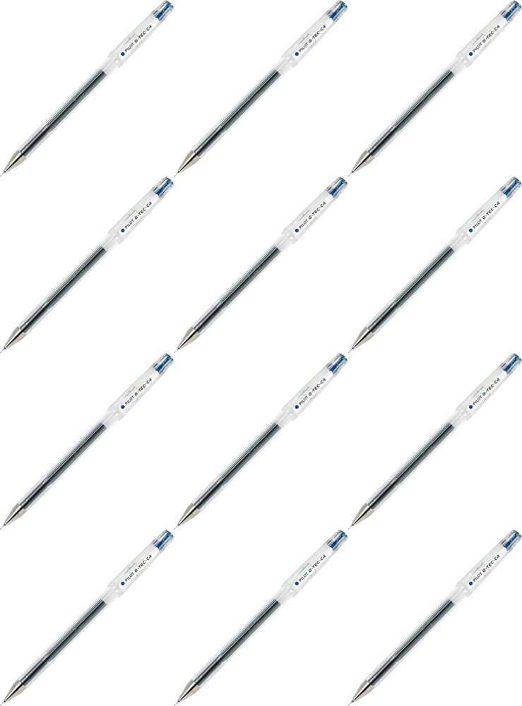 12x Cienkopis Pilot, G-Tec C4, 0.2mm, niebieski
