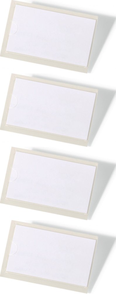 4x Kieszeń samoprzylepna Durable Pocketfix, 43x74mm, 10 sztuk, przezroczysty