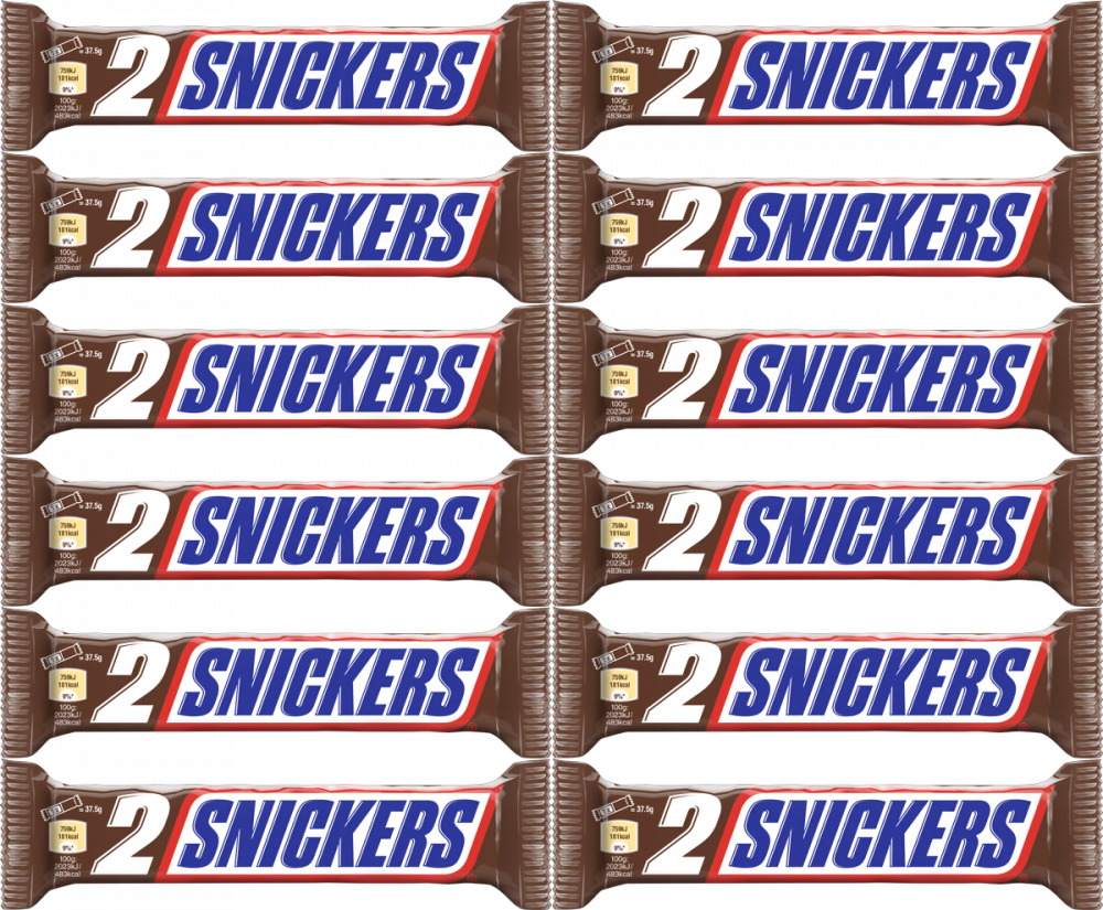 12x Baton Snickers Super 2-Pak, 75g