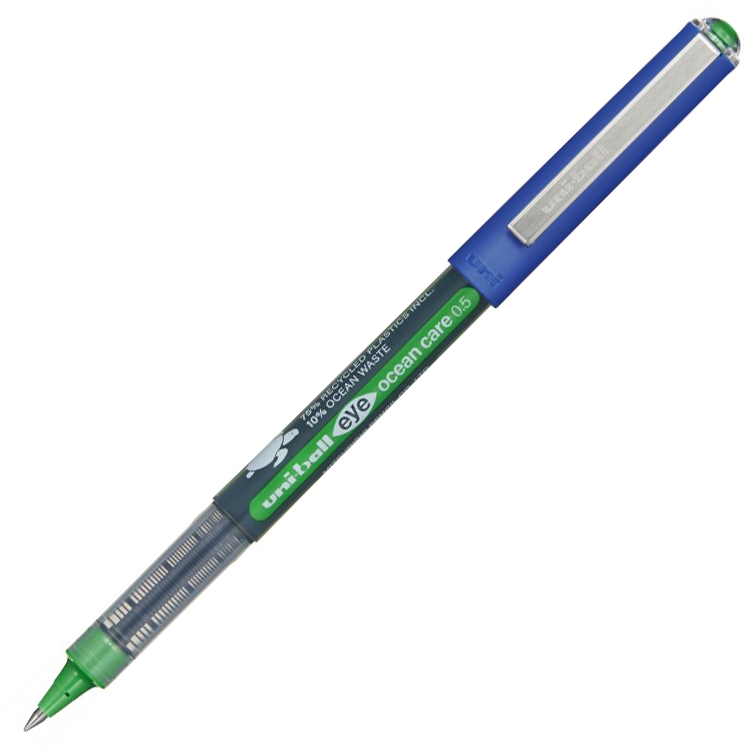 Pióro kulkowe Uni Eye Ocean Care, UB-150-ROP, 0.5mm, zielony