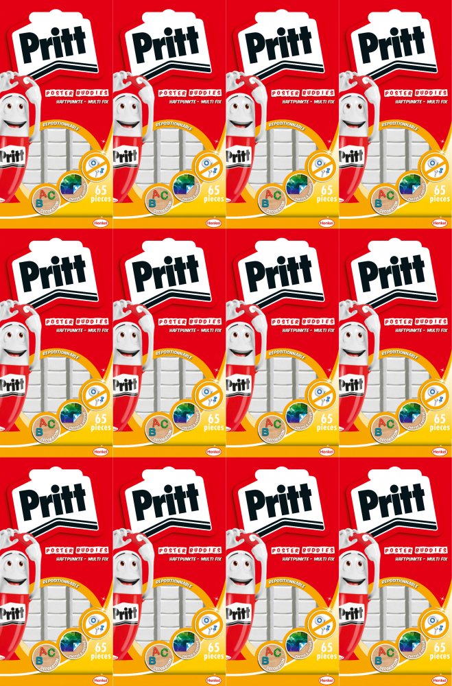 12x Masa mocująca Pritt, 35g, biały