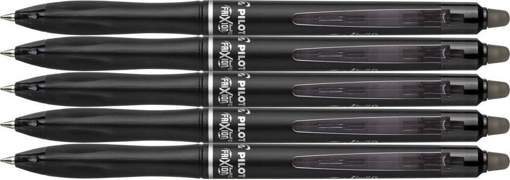 5x Pióro kulkowe wymazywalne Pilot Frixion Ball+, 0.7mm, czarny