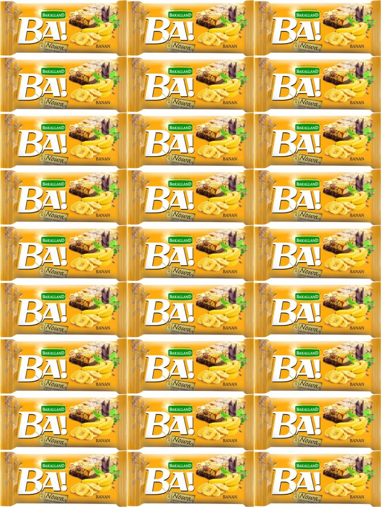 50x Baton zbożowy Bakalland BA! banan, 40g