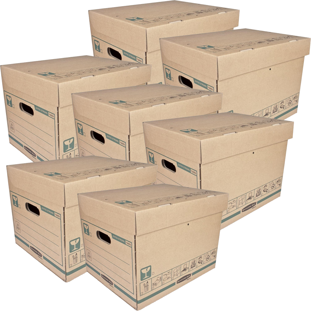 10x Pudło archiwizacyjne Fellowes Bankers Box Extra Strong średnie, 428x312x338mm, brązowy