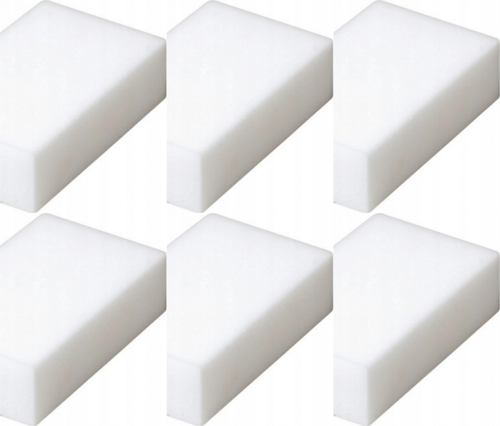 6x Gąbka Miraclean Vileda Professional, 12x7.5x3.8cm, duża, 1 sztuka, biały