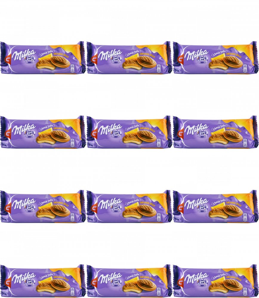 12x Biszkopty Milka Choco Jaffa, pomarańczowy, 147g