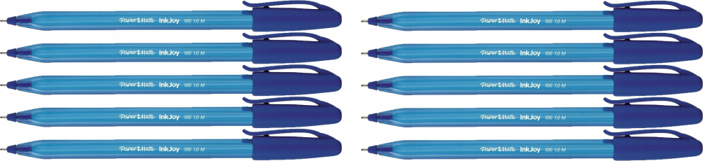 10x Długopis Paper Mate, InkJoy 100, M, niebieski