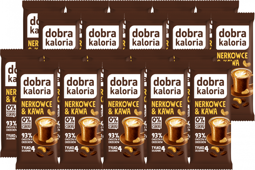 20x Baton Dobra Kaloria, nerkowce i kawa, 35g