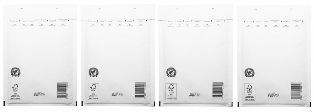 4x koperta bąbelkowa Bong AirPro, D/14, 200x275mm, 10 sztuk, biały