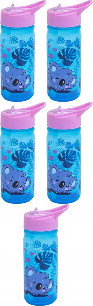 5x Bidon na wodę Astra Aqua Pure Sweet Koala, z rurką, 450ml, bez BPA