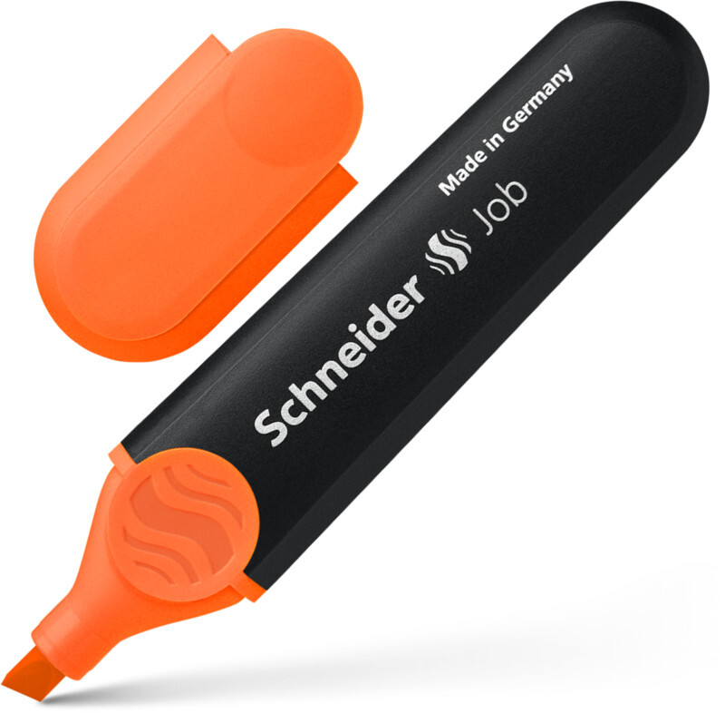 Zakreślacz Schneider Job, ścięta, pomarańczowy