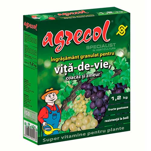1 pac, Îngrășământ granule pentru coacăz, zmeură și viță de vie - : Mod de ambalare: 1.2 kg