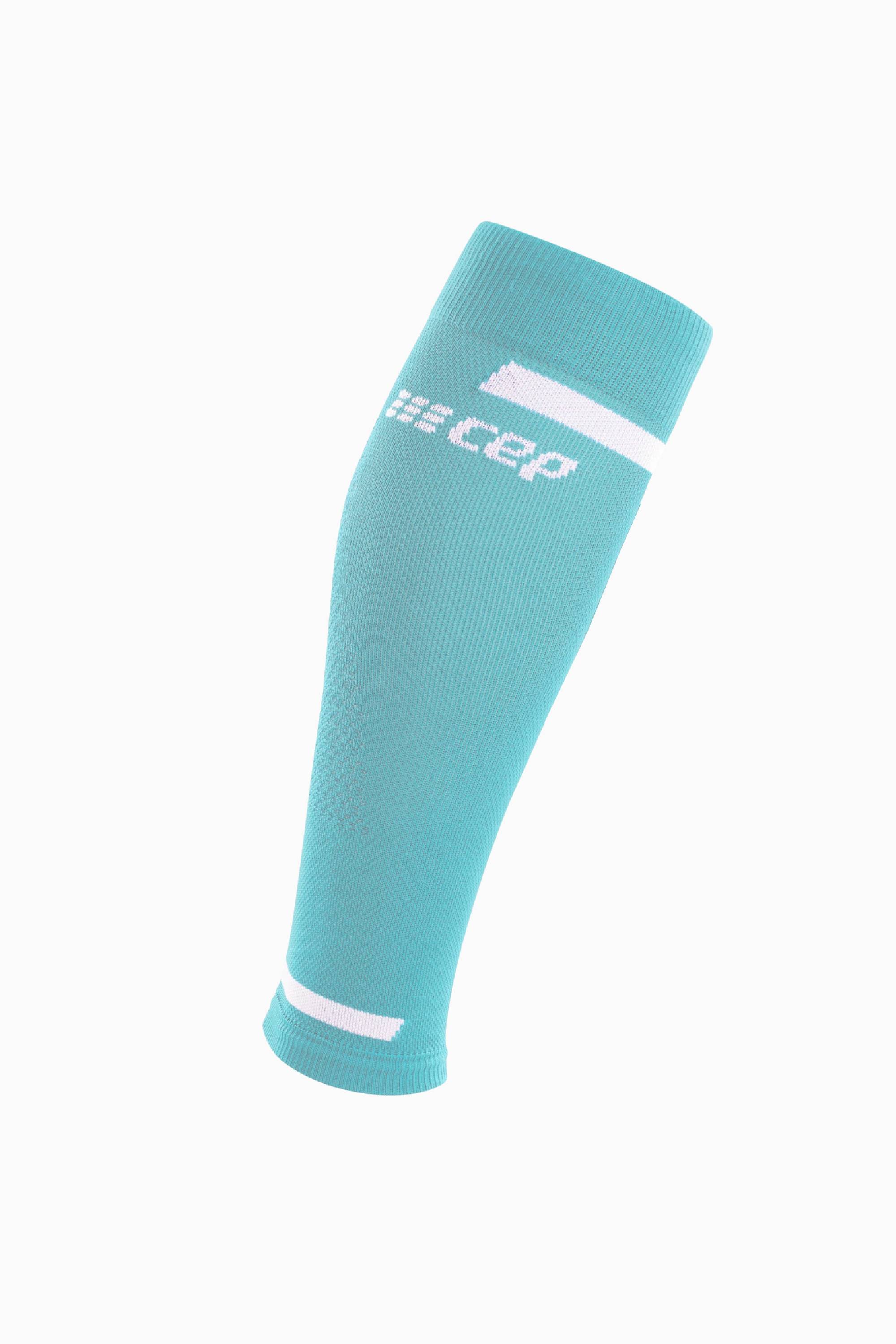 Opaski kompresyjne CEP The Run Calf Sleeves - Błękitny