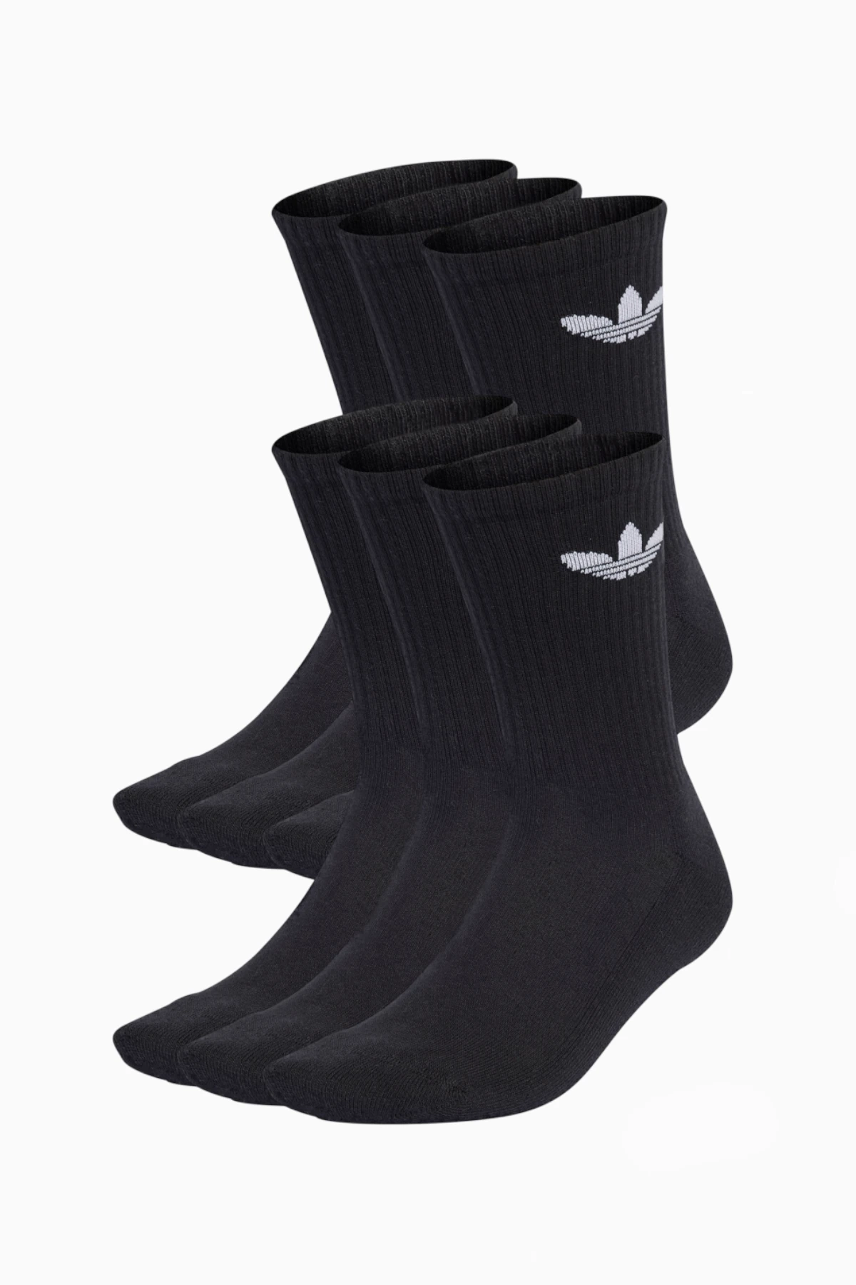 Skarpety adidas Trefoil Cushion Crew 6 Pairs - Czarny